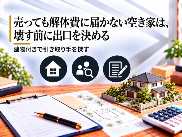 売っても解体費に届かない空き家は、壊す前に出口を決める