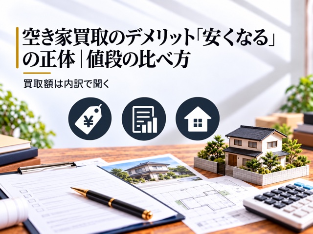 空き家買取のデメリット「安くなる」の正体｜値段の比べ方
