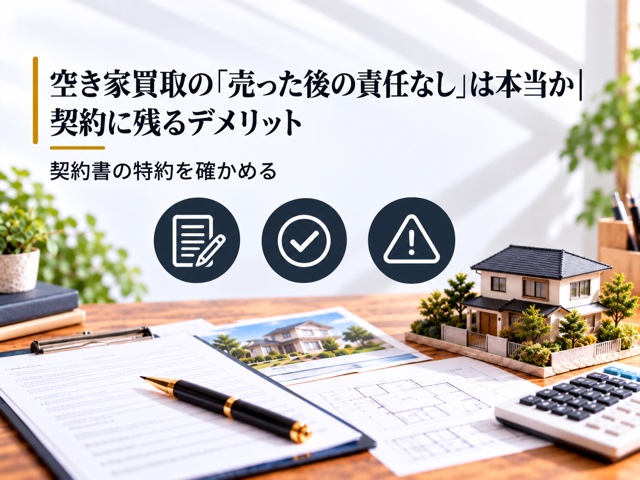 空き家買取の「売った後の責任なし」は本当か｜契約に残るデメリット