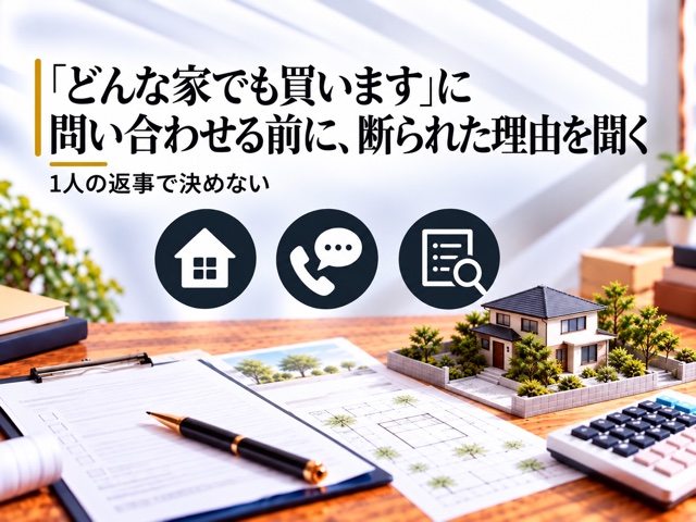 「どんな家でも買います」に問い合わせる前に、断られた理由を聞く