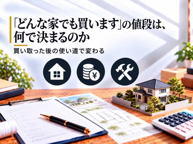 「どんな家でも買います」の値段は、何で決まるのか