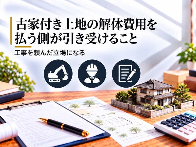 古家付き土地の解体費用を払う側が引き受けること