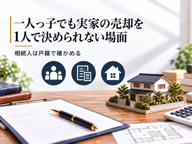 一人っ子でも実家の売却を1人で決められない場面