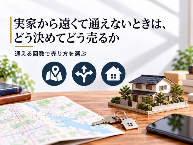 実家から遠くて通えないときは、どう決めてどう売るか