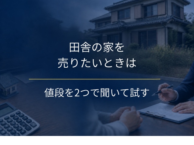 田舎の家を売りたいときは？最初の売り出し価格と試す期間の決め方