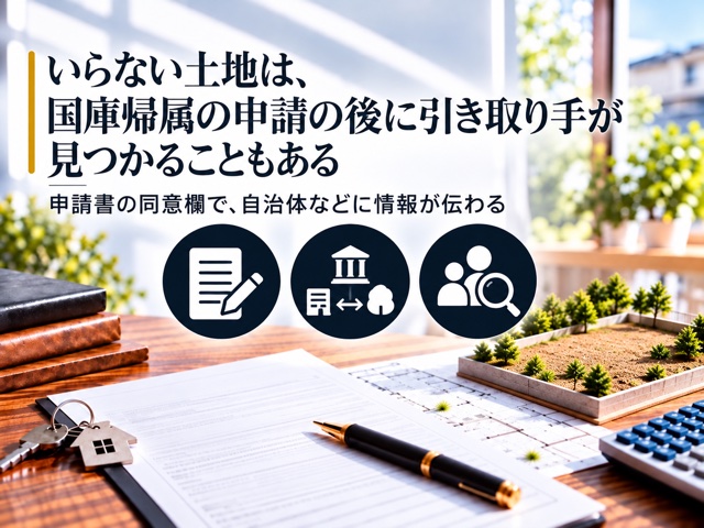 いらない土地は、国庫帰属の申請の後に引き取り手が見つかることもある