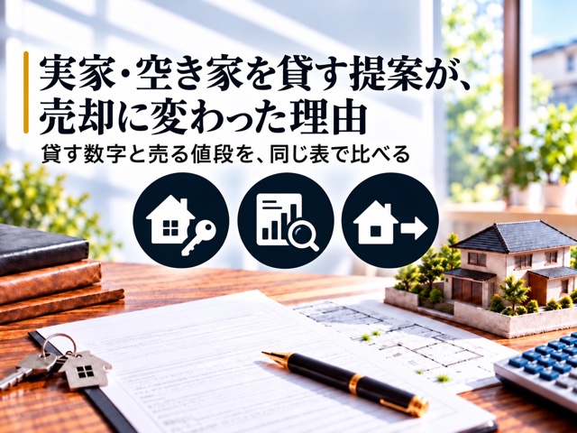 実家・空き家を貸す提案が、売却に変わった理由