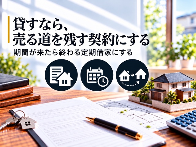 貸すなら、売る道を残す契約にする