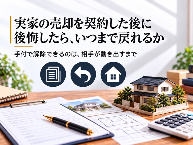 実家の売却を契約した後に後悔したら、いつまで戻れるか