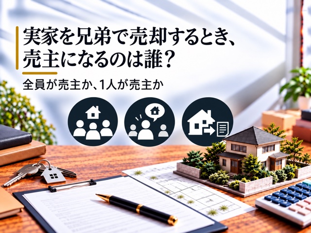 実家を兄弟で売却するとき、売主になるのは誰？