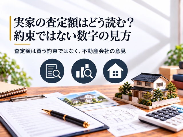 実家の査定額はどう読む？約束ではない数字の見方