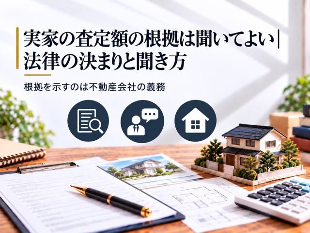 実家の査定額の根拠は聞いてよい｜法律の決まりと聞き方