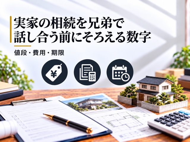 実家の相続を兄弟で話し合う前にそろえる数字
