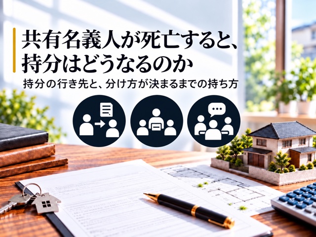 共有名義人が死亡すると、持分はどうなるのか