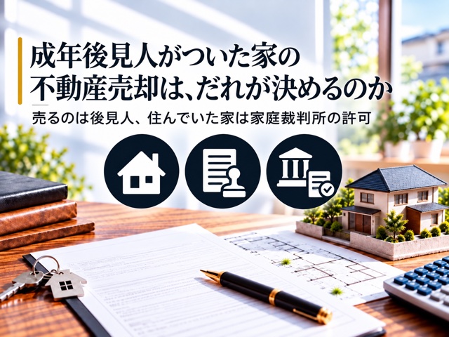 成年後見人がついた家の不動産売却は、だれが決めるのか