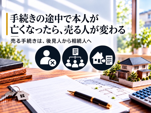 手続きの途中で本人が亡くなったら、売る人が変わる